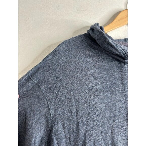 Faherty Sunwashed Slub Hoodie Mens 2XL Heathered Blue Pullover 100% Cotton Comfy - Picture 2 of 9